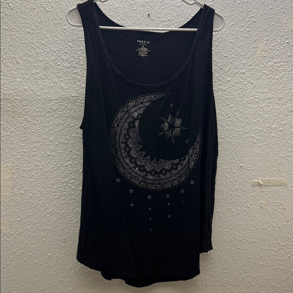 Torrid Black Celestial Graphic Tank Top